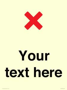 Custom plain background, red cross sign